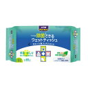 ライオン　ペットキレイ 除菌できるウェットティッシュ 80枚入×24点セット　まとめ買い特価！ケース販売　ノンアルコール、弱酸性、無香料　ウエットティッシュ ( ペット用 ) ( 4903351000223 )