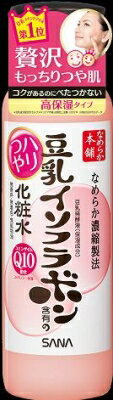 【送料込・まとめ買い×7点セット】常盤薬品工業 サナ なめらか本舗 豆乳イソフラボン含有のハリつや化粧水 200ml　無香料・無着色・無鉱物油【ハリつやライン】 ( 4964596402371 )