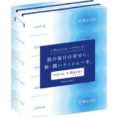 【送料無料・まとめ買い×3】大王製紙　エリエール プラスウォーター 180組×5箱パック ( 保湿ティッシュ ) ×3点セット ( 4902011711400 )