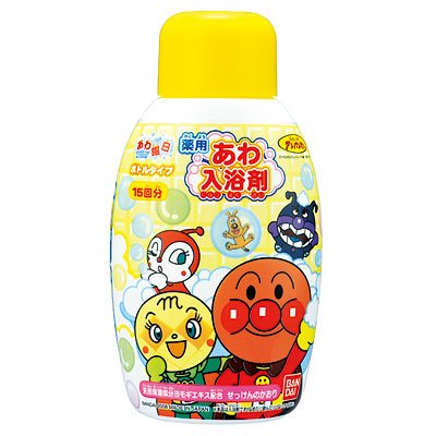 【送料込・まとめ買い×8点セット】バンダイ　アンパンマン あわ入浴剤ボトルタイプ　本体　300ml　せっけんの香り　たっぷり15回分 ( 入浴剤 バブルバス ) ( 4902425619088 ) ※パッケージ変更の場合あり