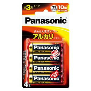 パナソニック アルカリ乾電池単3形 4本パック Panasonic LR6XJ/ 4B ブリスター包装 ( 4984824719873 )