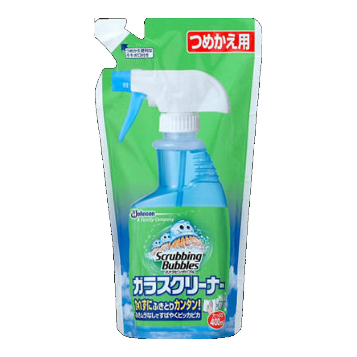 【令和・早い者勝ちセール】ジョンソン スクラビングバブル　ガラスクリーナー　詰替　400ML ( scrubbi..