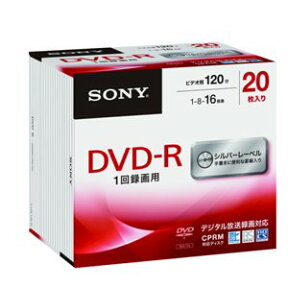 【完売2022】_ソニー SONY 録画用 DVD-R 120分 1-16倍速 CPRM対応 20枚 ( 4905524855814 )