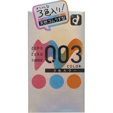 【送料無料】オカモト　ゼロゼロスリー 003コンドーム 3色カラー 12個入×144点セット　潤滑剤：スタンダードタイプ ( 避妊具 ) まとめ買い特価！ケース販売 ( 4547691721334 )