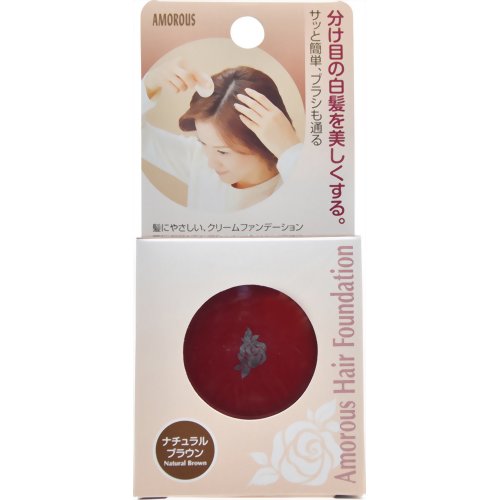 【送料込】堀井薬品　アモロス ヘアファンデA ナチュラルブラウン 5g×60点セット　まとめ買い特価！ケース販売 ( 4970166078020 )