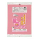 【 令和・新元号セール10/31 】ジャパックス　お部屋の中のゴミ箱用ポリ袋　10Lサイズ　20枚入り　ピンク PR-20（家庭用ゴミ袋）( 4521684232205 )