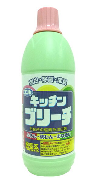 【令和・早い者勝ちセール】ロケット石鹸　エルキッチンブリーチ　600ML（台所用除菌漂白剤） ( 490336..