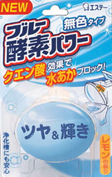 【今月のオススメ品】エステー ブルー酵素パワー 無色タイプ ( ツヤ＆輝き ) レモンの香り 120g ( 4901070117123 ) 【tr_012】