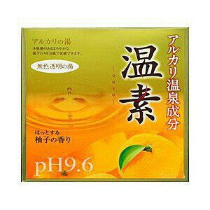 【送料無料・まとめ買い×5】アース製薬 温素 柚子の香り 30g×15包 お湯色は無色透明 医薬部外品 (お風呂 入浴剤 温浴タイプ)×5点セット(4901080553911)