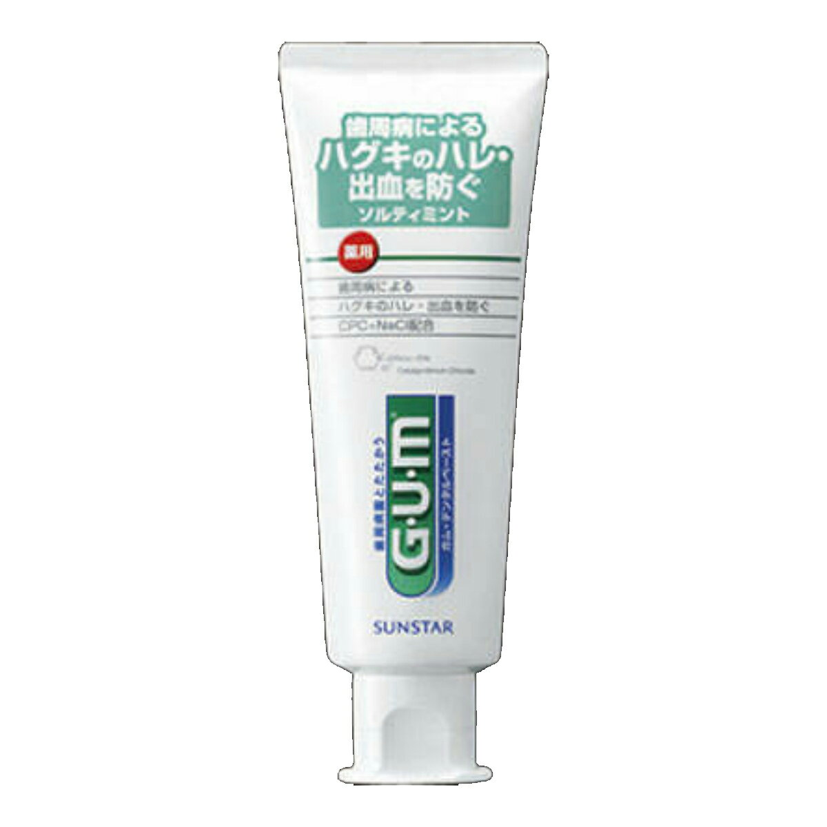 【令和・早い者勝ちセール】サンスター GUM ( ガム ) 薬用 デンタルペースト ソルティミント スタンディングタイプ 150g (ハミガキ)( 4901616007734 )