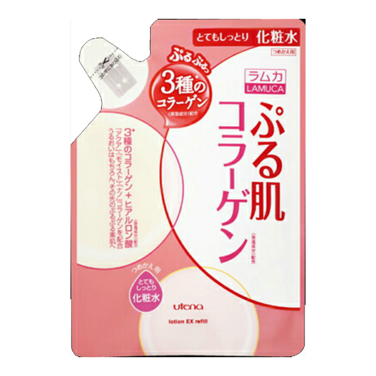 ウテナ ラムカ エモリエント ぷる肌 化粧水 とてもしっとり 詰替用 180ml 無香料・無着色 ( 4901234302419 )