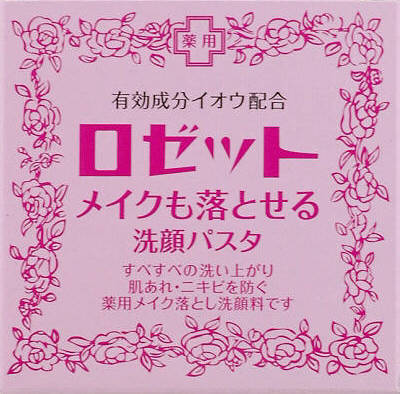 【令和・早い者勝ちセール】ロゼット　メイクも落とせる洗顔パスタ 90g　医薬部外品ト ( ROSETTE ) 肌荒れ・ニキビを防ぐ薬用メイク落とし洗顔料 ( 4901696508626 )のサムネイル
