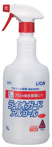 【送料込・まとめ買い×8点セット】ライオンハイジーン 業務用 ライオガードアルコール 1L (除菌・消毒)(4903301171676) 1