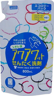 ロケット石鹸 しぜん派 アワアワットせんたく洗剤 つめかえ用 800ml ( 4903367091376 )
