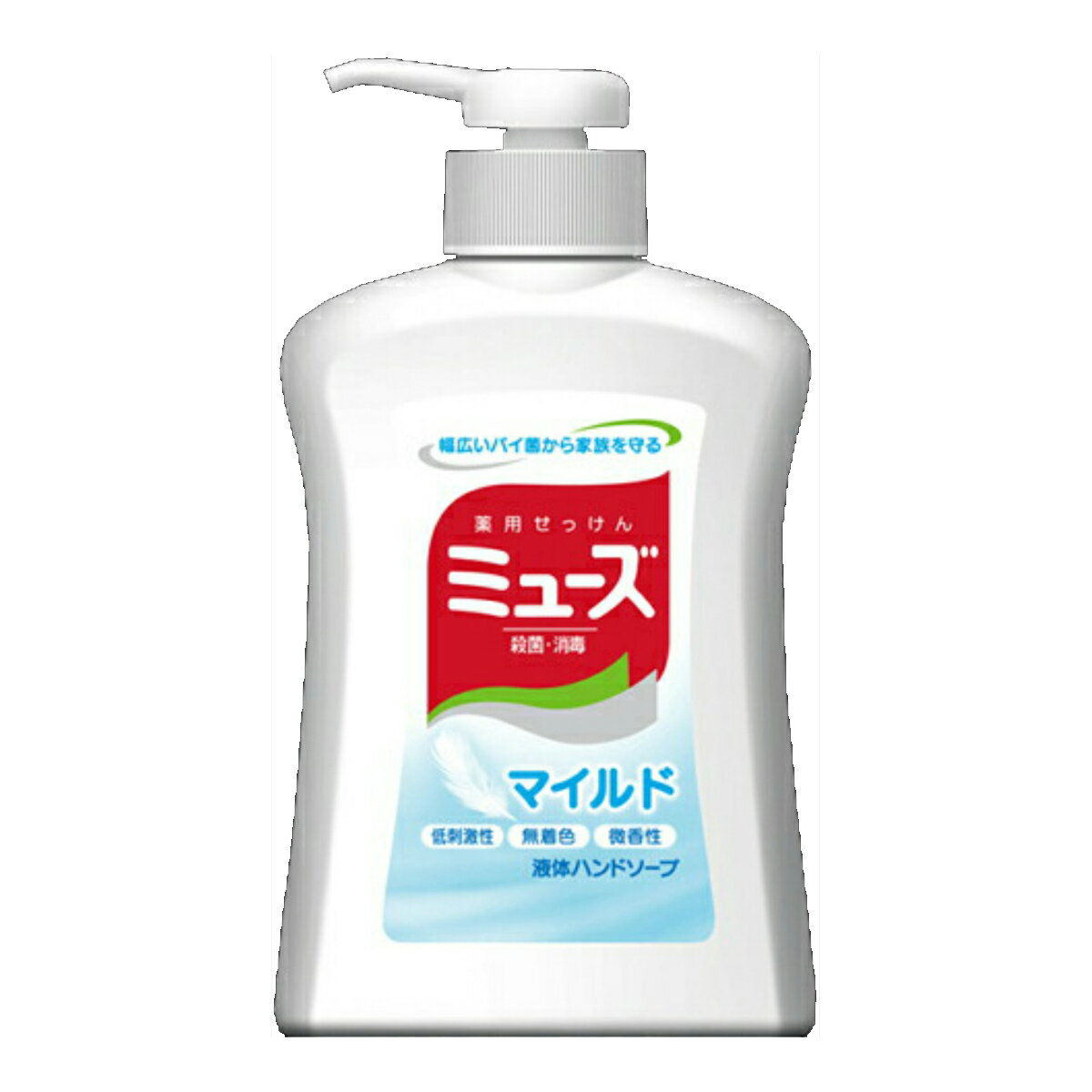 取り扱い終了※ 完売＿販売終了 アース製薬　液体ミューズ マイルド 250ml　無着色・微香性タイプ　医薬部外品　薬用ハンドソープ ( 4906156800388 )