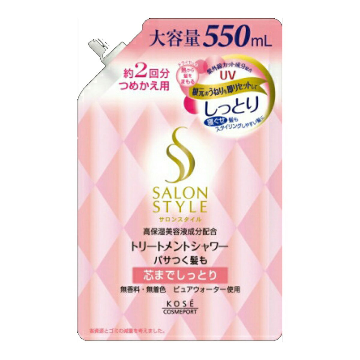 コーセーコスメポート サロンスタイル トリートメントシャワー しっとり つめかえ用 550ml ( 4971710318104 )