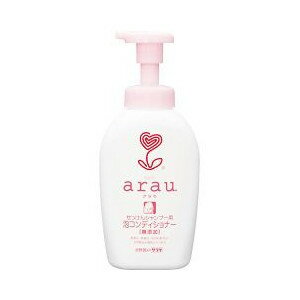 【送料込】サラヤ　arau. ( アラウ ) 泡コンディショナー 本体 500ml　合成界面活性剤、香料、着色料、保存料無添加×12点セット　まと..