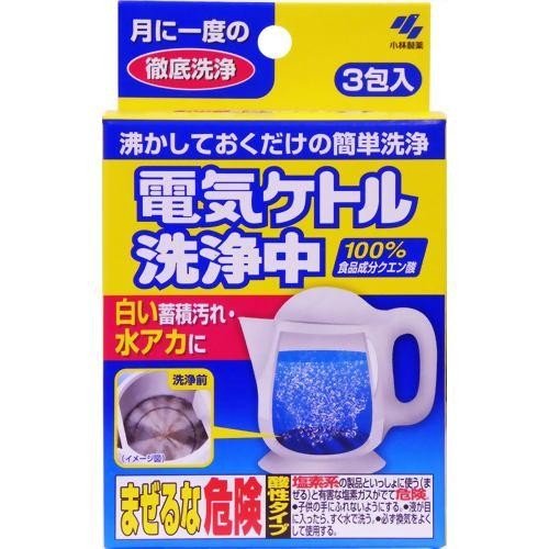 【5の倍数日・送料込 ×5点セット】小林製薬　電気ケトル洗浄中 3包入り ( 電気ケトル用洗剤・洗浄剤 ) ( 4987072082935 )　※ポイント最大5倍対象