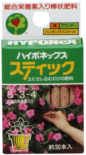 【ハイポネックス】スティック　35g 土に差し込むだけの肥料 ( 植物用肥料　活力剤 ) ( 4977517006015 )