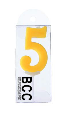 【まとめ買い×010】カメヤマ カメヤマ BCCナンバーキャンドル 5番 パステル 1個入 ×010点セット(4901435955933)