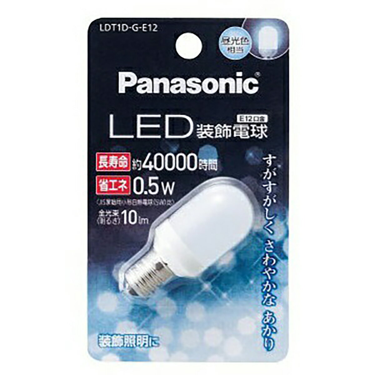 【送料込・まとめ買い×4点セット】パナソニック　LED電球　E12口金 昼光色　LDT1DGE12　LED装飾電球　T形タイプ ( 4902704778826 )