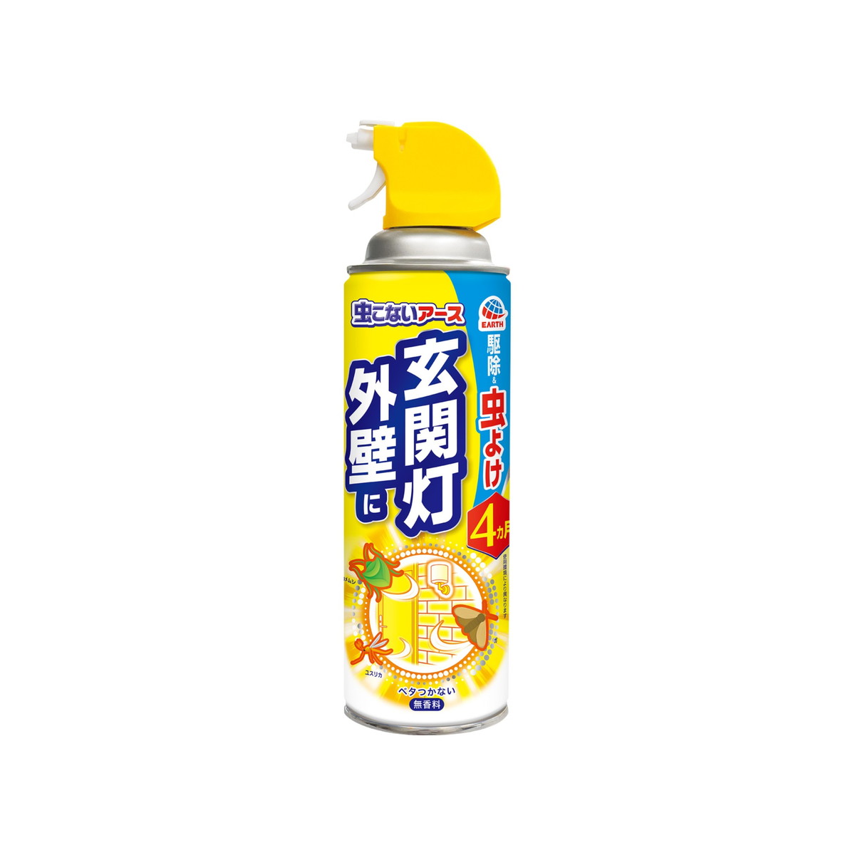 アース製薬　虫こないアース 玄関灯・外壁に 450ml ( 不快害虫忌避剤　スプレー ) ( 4901080256911 )