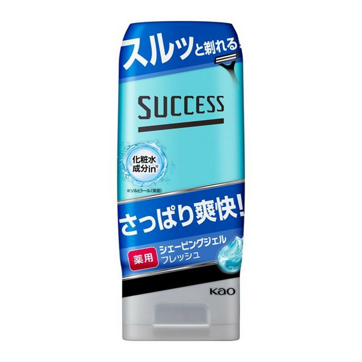 【送料無料・まとめ買い×3】花王 サクセス 薬用シェービングジェル フレッシュ 180g