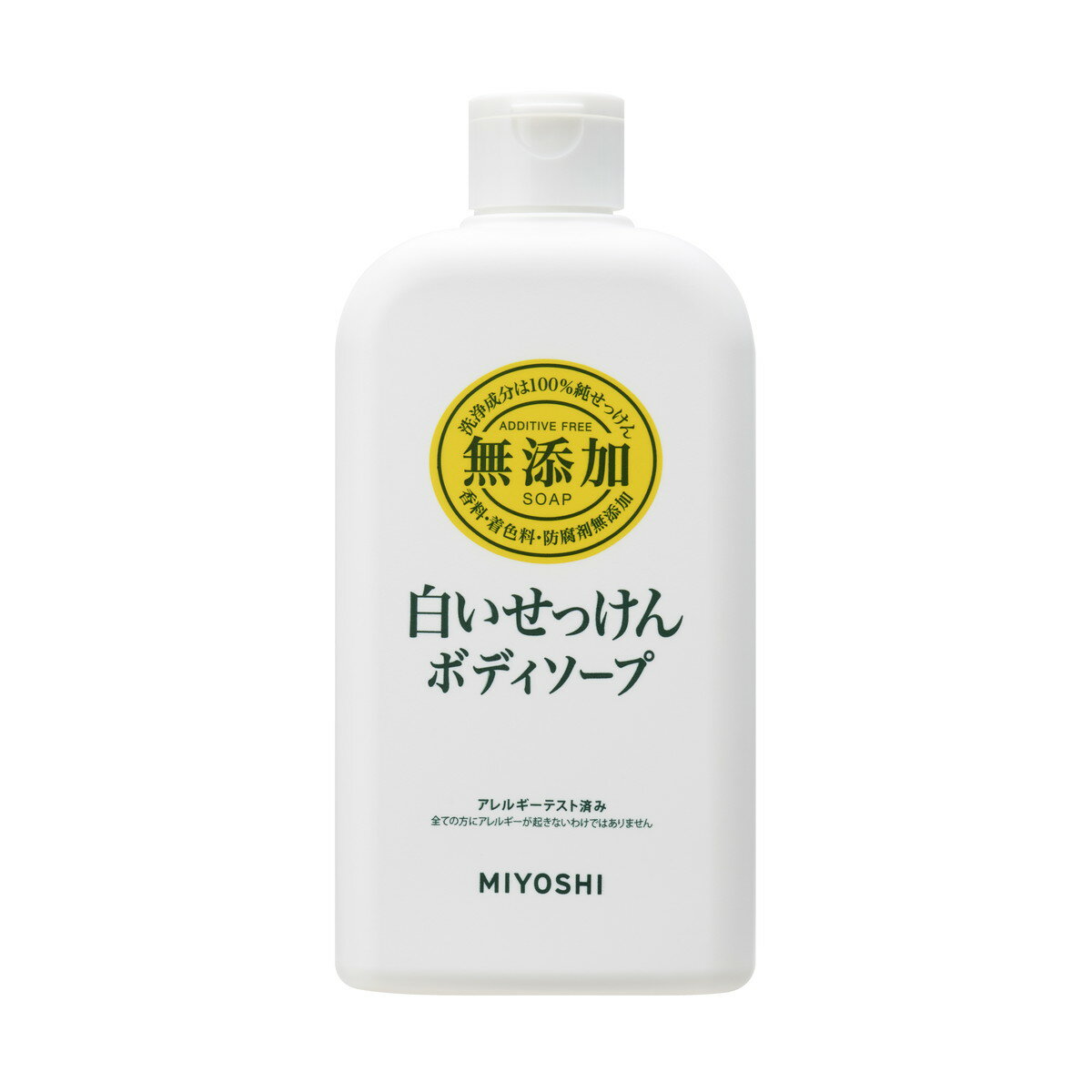 【令和・早い者勝ちセール】ミヨシ石鹸 ミヨシ 無添加 ボディソープ 白い石けん レギュラー 400ml ( 無添加石鹸 ) ( 4904551100324 )