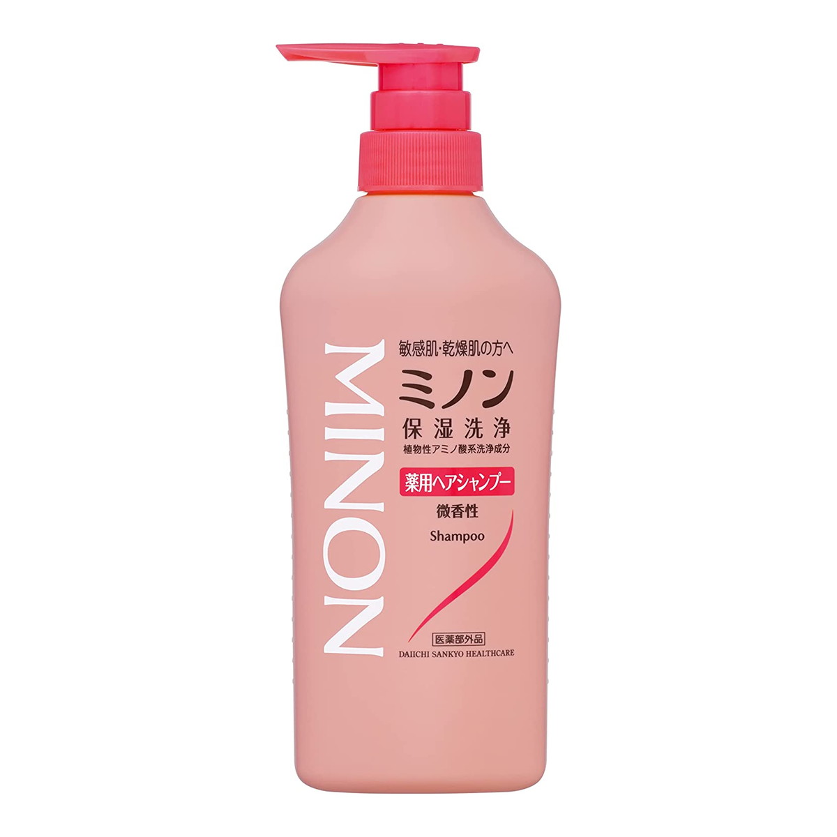 【送料込・まとめ買い×4個セット】【第一三共ヘルスケア】ミノン 薬用ヘアシャンプー ボトル 450ml