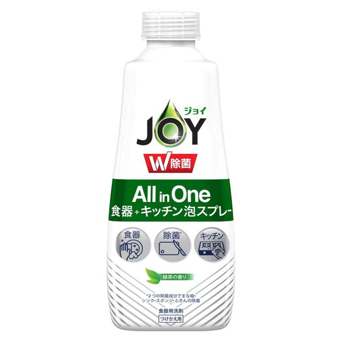 【送料込・まとめ買い×5点セット】P&G ジョイ W除菌 All in One 食器+キッチン 泡スプレー 緑茶の香り つけかえ用 275ml 食器用洗剤