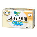 【送料込・まとめ買い×6個セット】花王 ロリエ しあわせ素肌 超スリム軽い日用 羽なし 17cm 32個入