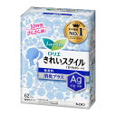 【送料込・まとめ買い×5個セット】花王 ロリエ きれいスタイル 無香料 消臭プラス 62コ入