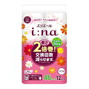 【送料込・まとめ買い×6個セット】大王製紙 エリエール i:na イーナ トイレット ティシュー プリント ダブル×12ロール×6点セット(計72ロール トイレ...