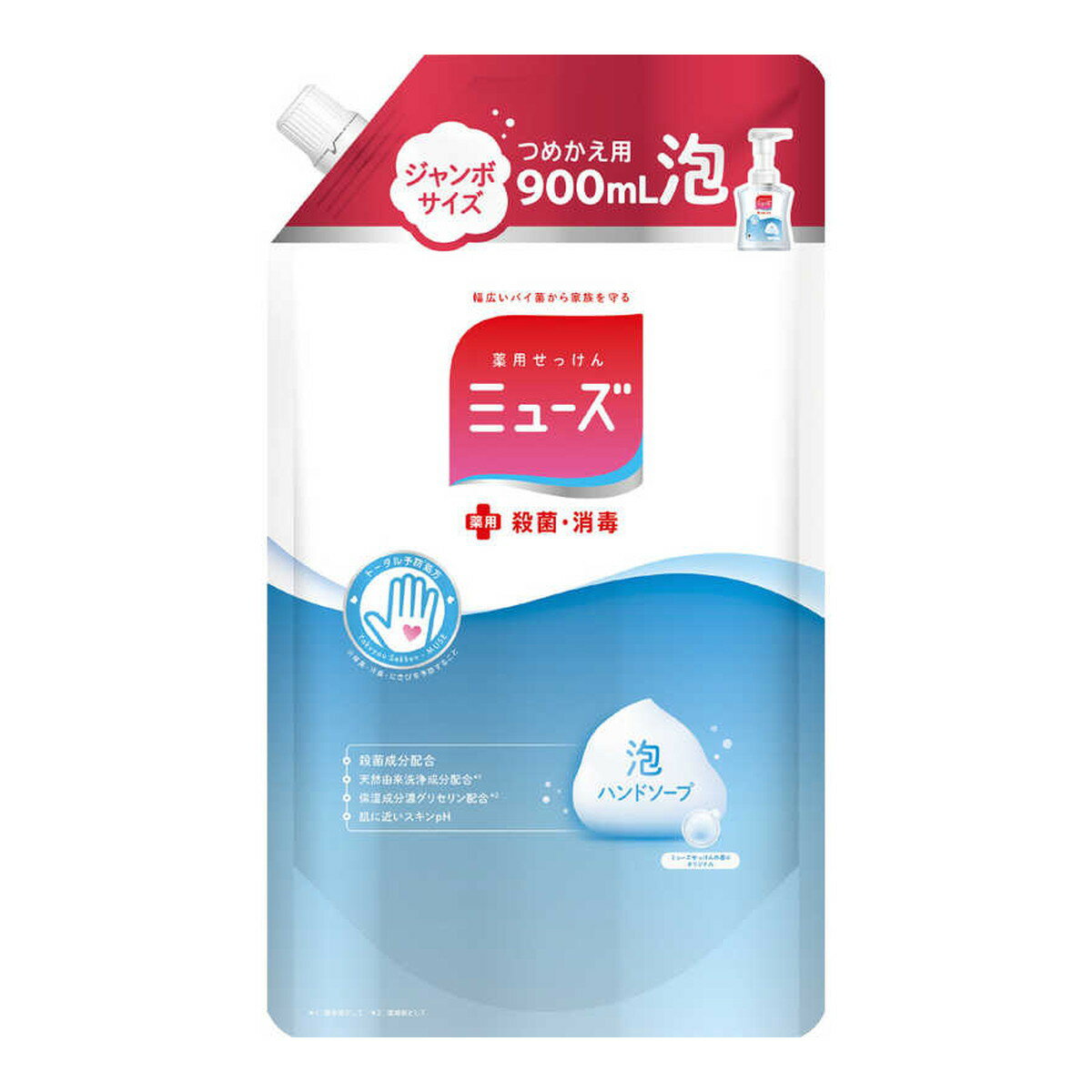 【令和・早い者勝ちセール】ミューズ 泡ハンドソープ オリジナル つめかえ用 ジャンボパック 900ml ( 4906156801217 )