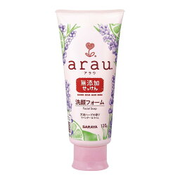 【送料込・まとめ買い×6点セット】サラヤ　arau. ( アラウ ) せっけん洗顔フォーム 120g 着色料・保存料無添加 ( 4973512238666 )