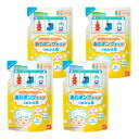 【送料込・まとめ買い×4点セット】バンダイ　こどもシャンプー あわポンプタイプ つめかえ用 200ml（子供用シャンプー　詰め替え）(4549660081401)