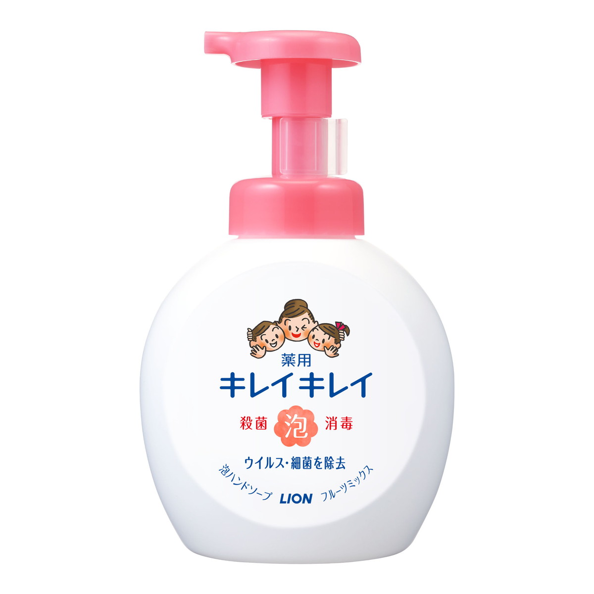 【まとめ買い×5】ライオン キレイキレイ 薬用泡ハンドソープ 本体 大型サイズ フルーツミックスの香り 500ml×5点セット(4903301269076)
