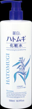 【令和・春の大開放セール】麗白　ハトムギ化粧水　本体　500ml お肌にやさしい弱酸性・無着色・無鉱物油(4513574025882)