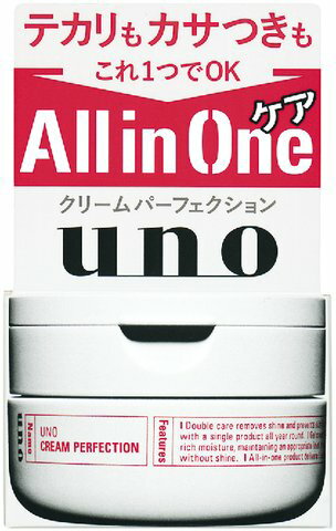 【送料無料・まとめ買い×3】ファイントゥデイ資生堂　ウーノ　uno クリームパーフェクション 90g×3点セット みずみずしいシトラスグリーンの香り 微香性（4901872449705）