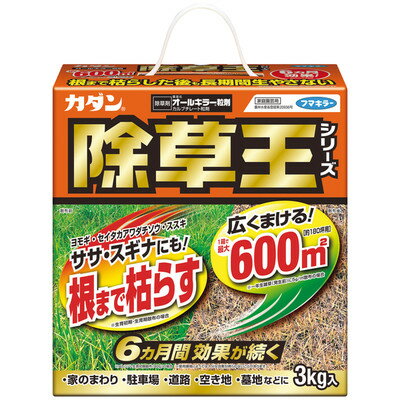 【令和・早い者勝ちセール】【徳用除草剤】フマキラー　カダン 除草王 オールキラー粒剤 3kg　粒剤タイプの除草剤　非農地用 ( 4902424426410 ) ※パッケージ変更の場合あり