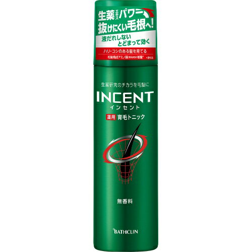 【送料無料・まとめ買い×5】バスクリン　モウガインセント 薬用 育毛トニック 無香料 180g×5点セット ( 4548514510746 )