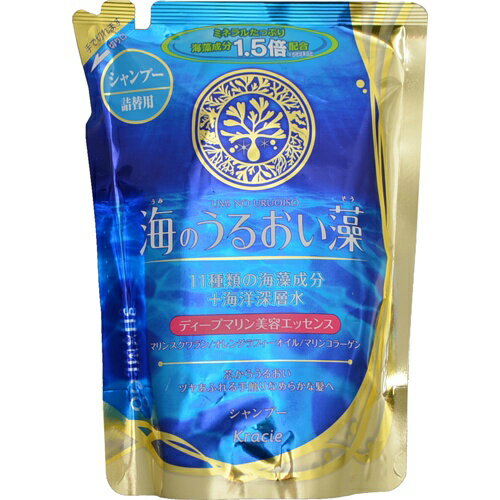 【令和・ステイホームSALE】クラシエ 海のうるおい藻 シャンプー 詰替用 420ml ( シャンプー　詰め替え ) 爽やかで優雅なアクアフローラルマリンの香り ( 4901417759221 )