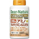 商品説明「ディアナチュラ ストロング 39種アミノマルチビタミン&ミネラル 100日分 300粒」は、ビタミンB1、亜鉛、ビタミンEの栄養機能食品です。18種類のアミノ酸に12種類のビタミン、9種のミネラルを配合。毎日の健康維持にお役立てください。栄養機能食品。賞味期限等の表記について西暦年/月の順番でパッケージに記載。栄養機能●ビタミンB1は、炭水化物からのエネルギー産生を助ける栄養素です。●亜鉛は、味覚を正常に保つのに必要で、たんぱく質・核酸の代謝に関与して健康維持に役立つ栄養素です。●ビタミンB1及び亜鉛は、皮膚や粘膜の健康維持を助ける栄養素です。●ビタミンEは、抗酸化作用により、体内の脂質を酸化から守り、細胞の健康維持を助ける栄養素です。お召し上がり方1日3粒を目安に、水またはお湯とともにお召し上がりください。ご注意●本品は、多量摂取により疾病が治癒したり、より健康が増進するものではありません。●1日の摂取目安量を守ってください。●乳幼児・小児は本品の摂取をさけてください。●亜鉛の摂りすぎは、銅の吸収を阻害するおそれがありますので、過剰摂取にならないよう注意してください。●体調や体質によりまれに身体に合わない場合や、発疹などのアレルギー症状が出る場合があります。その場合は使用を中止してください。●小児の手の届かないところに置いてください。●ビタミンB2により尿が黄色くなることがあります。●表面にみられる斑点は原料由来のものです。●本品は、特定保健用食品と異なり、消費者庁長官による個別審査を受けたものではありません。※食生活は、主食、主菜、副菜を基本に、食事のバランスを。保存方法直射日光をさけ、湿気の少ない涼しい場所に保管してください。原材料名・栄養成分等●名称：アミノ酸・ミネラル加工食品●原材料名：デキストリン、マンガン含有酵母、還元パラチノース、クロム含有酵母、セレン含有酵母、モリブデン含有酵母、貝Ca、酸化Mg、V.C、アルギニングルタミン酸塩、グルコン酸亜鉛、アラニン、セルロース、グリシン、リジン塩酸塩、ロイシン、フェニルアラニン、メチオニン、バリン、イソロイシン、ケイ酸Ca、ヒスチジン、アスパラギン酸Na、スレオニン、プロリン、ステアリン酸Ca、V.B6、ピロリン酸鉄、トリプトファン、ナイアシン、V.B2、V.B1、糊料(プルラン)、セリン、酢酸V.E、パントテン酸Ca、セラック、シスチン、チロシン、グルコン酸銅、V.A、葉酸、ビオチン、V.D、V.B12、(原材料の一部に乳成分を含む)●栄養成分表示：1日3粒(1326mg)あたりエネルギー 3.74kcal、たんぱく質 0.54g、脂質 0.024g、炭水化物 0.34g、ナトリウム 4.16mg、V.B1 10mg(1000%)、亜鉛 7mg(100%)、V.E 8mg(100%)、V.A 450μg、V.B2 11mg、V.B6 10mg、V.B12 2μg、ナイアシン 11mg、パントテン酸 5.5mg、葉酸 200μg、ビオチン 45μg、V.C 80mg、V.D 5μg、カルシウム 100mg、マグネシウム 50mg、鉄 2.5mg、マンガン 1.17mg、銅 0.2mg、セレン 7.7μg、クロム 10μg、モリブデン 5.67μg、バリン 30mg、ロイシン 42mg、イソロイシン 30mg、メチオニン 39mg、フェニルアラニン 42mg、トリプトファン 10.5mg、リジン 36mg、ヒスチジン 24mg、スレオニン 21mg、グリシン 47.6mg、アルギニン 35.2mg、グルタミン酸 28.9mg、アラニン 27.6mg、アスパラギン酸 16.9mg、プロリン 14.7mg、セリン 9.8mg、シスチン 4.5mg、チロシン 1.6mg●栄養成分表示について：( )内の数値は栄養素等表示基準値に占める割合です。原産国日本お問い合わせ先お客様相談室フリーダイヤル：0120-630611受付時間10：00-17：00(土・日・祝日を除きます)製造者アサヒフードアンドヘルスケア株式会社東京都墨田区吾妻橋1-23-1ブランド：ディアナチュラ製造元：アサヒグループ食品 内容量：300粒(1粒重量442mg) 1日量(目安)：3粒JANコード：　4946842637232[ディアナチュラ]健康食品[アミノ酸]発売元、製造元、輸入元又は販売元：アサヒグループ食品原産国：日本区分：栄養機能食品広告文責：アットライフ株式会社TEL 050-3196-1510※商品パッケージは変更の場合あり。メーカー欠品または完売の際、キャンセルをお願いすることがあります。ご了承ください。