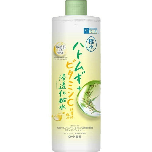 ロート製薬 肌ラボ 極水 ハトムギ+ビタミンC 浸透化粧水 400ml