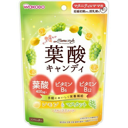 【送料込・まとめ買い×2個セット】和光堂 ママスタイル 葉酸 キャンディ 78g