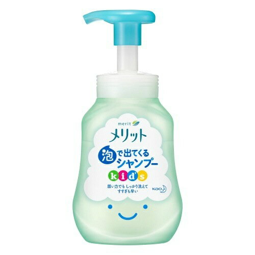 【送料込・まとめ買い×6個セット】花王 メリット 泡で出てくるシャンプー キッズ ポンプ 300ml