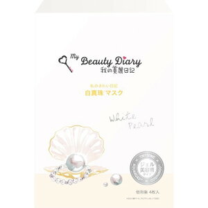 【送料込・まとめ買い×6個セット】統一超商東京マーケティング 我的美麗日記 私のきれい日記 白真珠マスク 23ml×4枚入