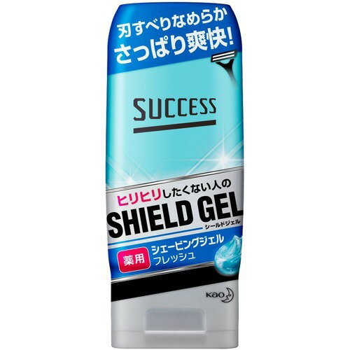 【送料無料・まとめ買い×10】花王 サクセス 薬用シェービングジェル フレッシュ 180g