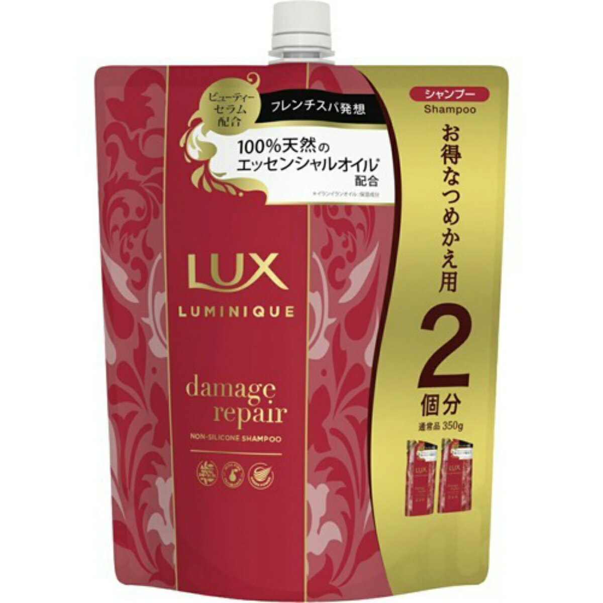 【令和 早い者勝ちセール】ユニリーバ ラックス ルミニーク ダメージリペア シャンプー つめかえ用 700g（4902111765709）