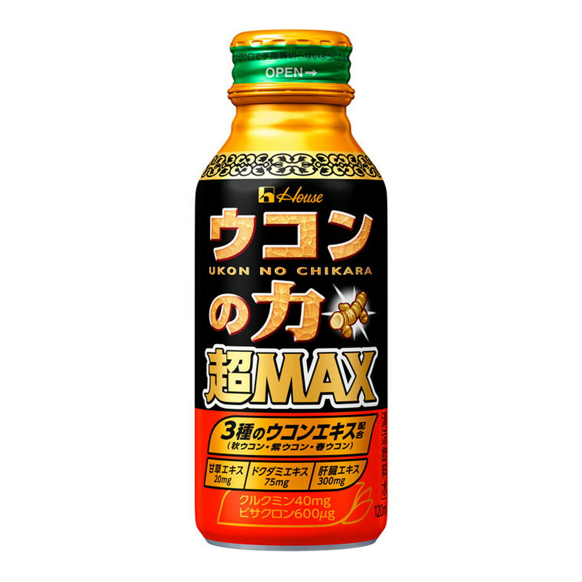 【×6個セット 送料込】ハウスウェルネスフーズ ウコンの力 超MAX 120mL